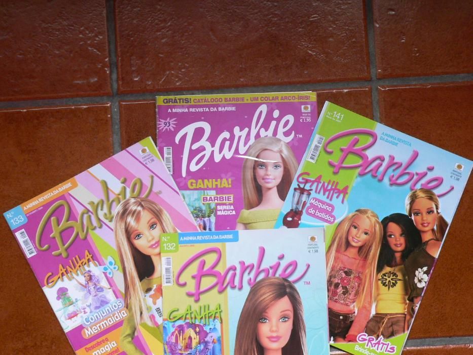 Revistas da Barbie nº93, 132, 133, 141