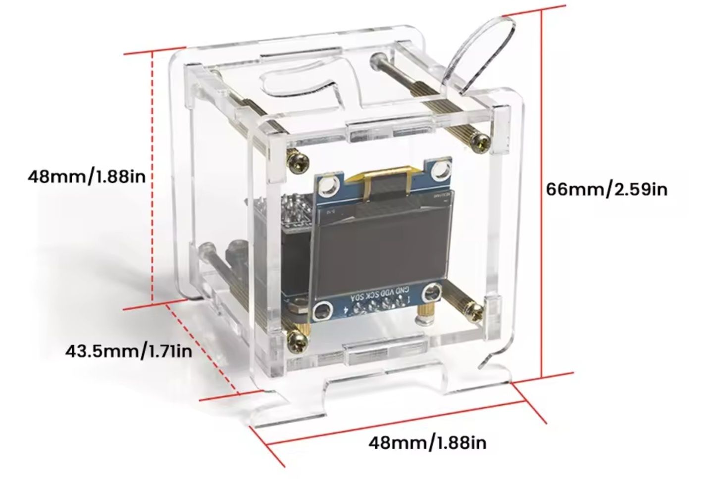 Zegar z wyświetlaczem 0.96 Cala OLED ESP8266 2.4G Wifi