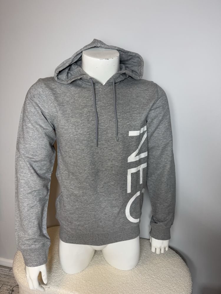 Nowa bluza Adidas Neo S szara z kieszeniami i kapturem