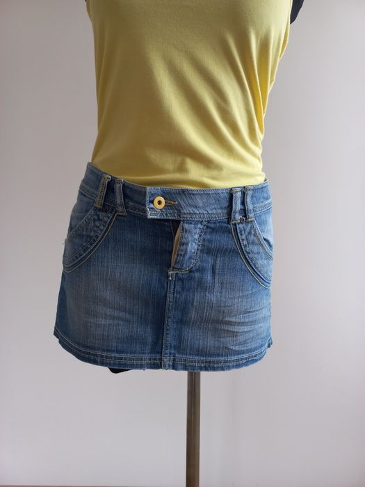 Jeansowa mini spódniczka 100% bawełna Zara
