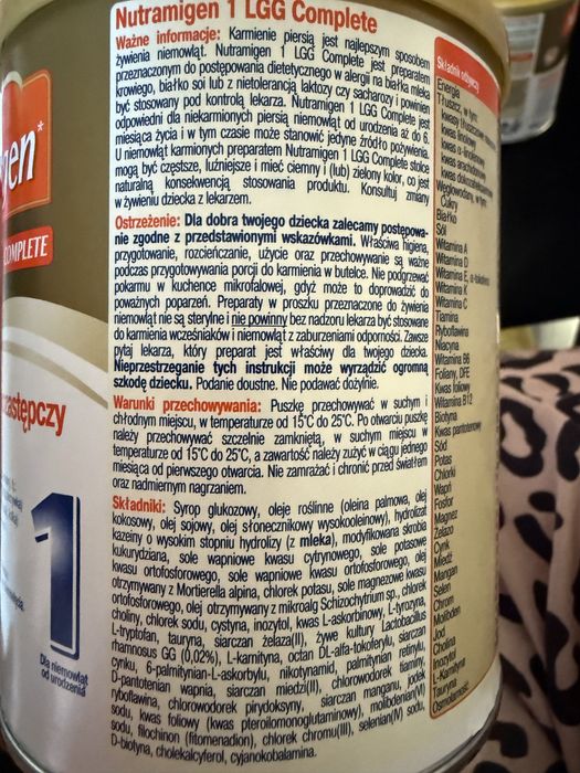 2 opakowania mleka Nutramigen 1 LGG Complete (400 g)