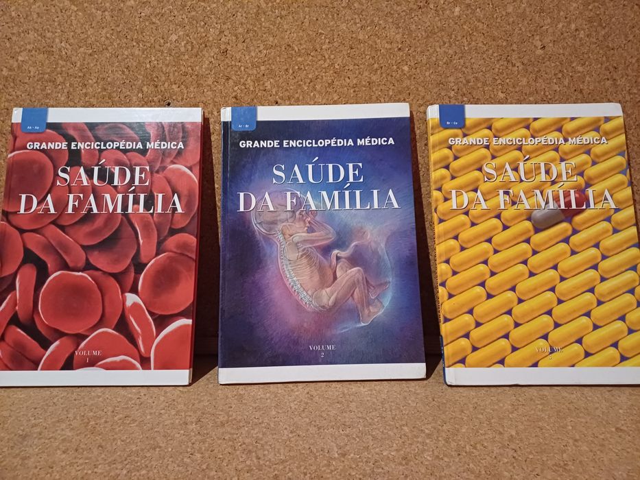 Livros grande enciclopédia médica, saúde da família.
