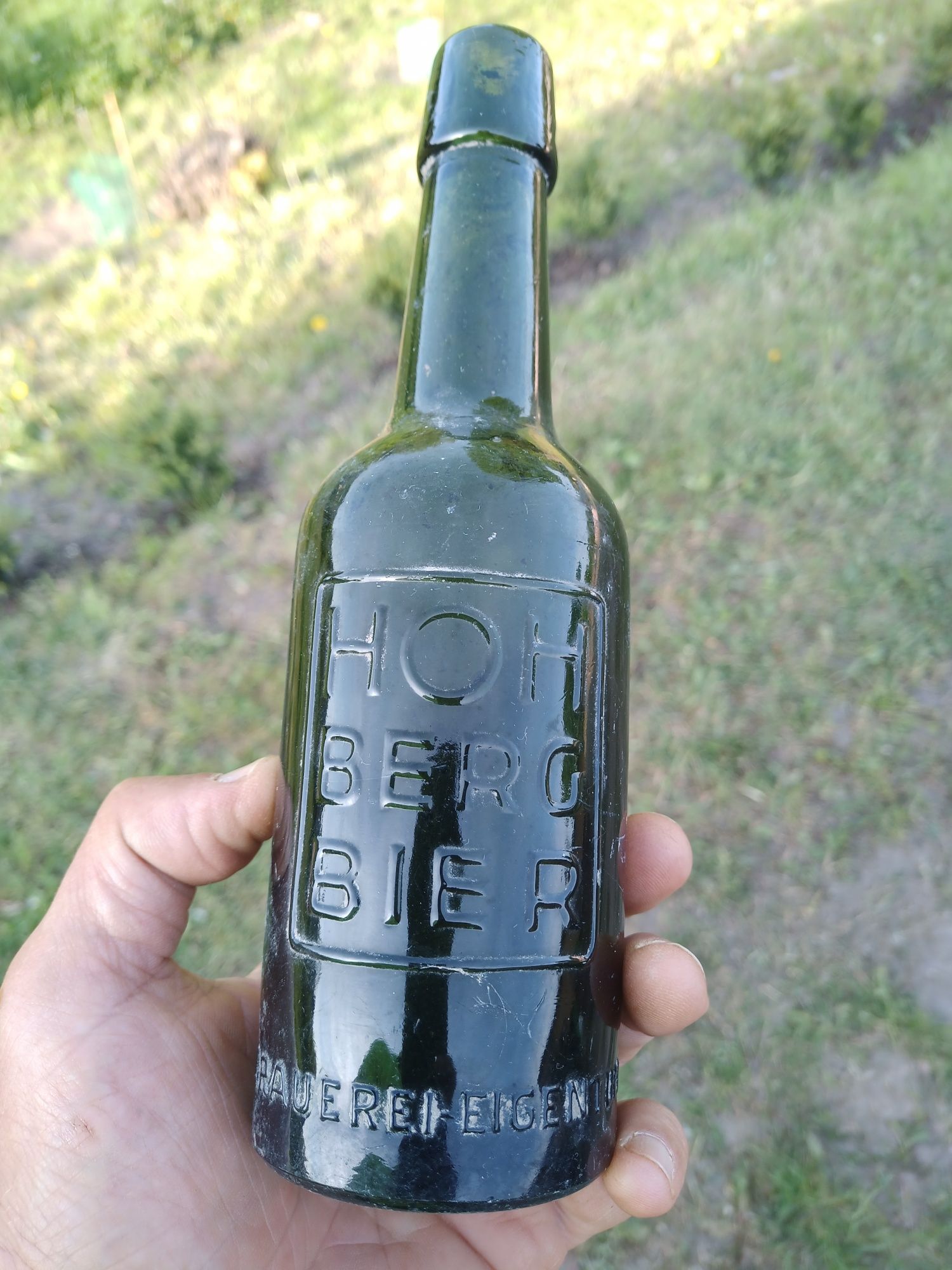 Stara butelka Hohberg Bier Lowenberg-Lwówek Śląski