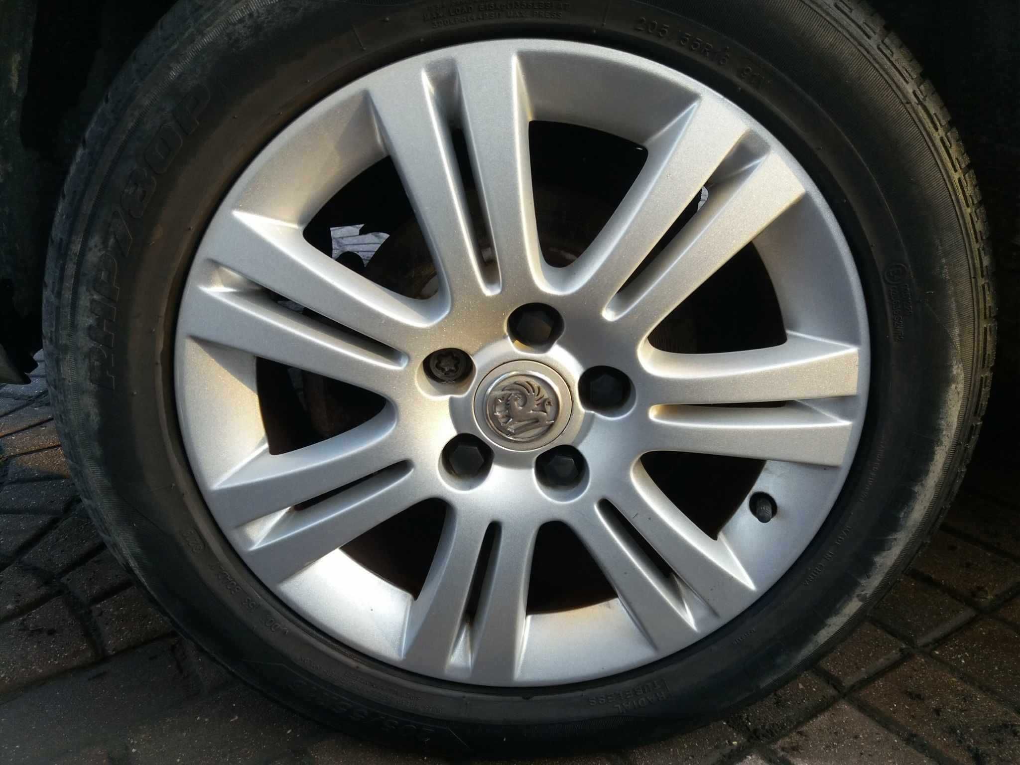 Alufelgi 16" OPEL 5x110 r16 astra h vectra c zafira B opony 205/55/16
