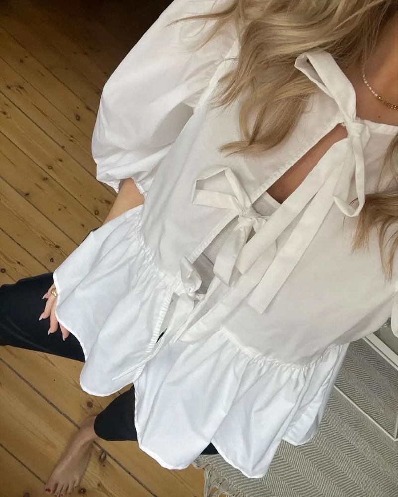 Трендова сорочка біла, блузка Zara