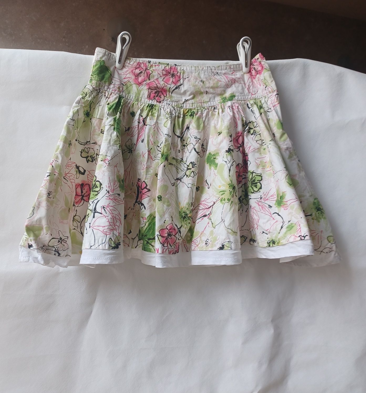 Zara Kids spódniczka spódnica 128 cm 7-8 lat kwiaty hit