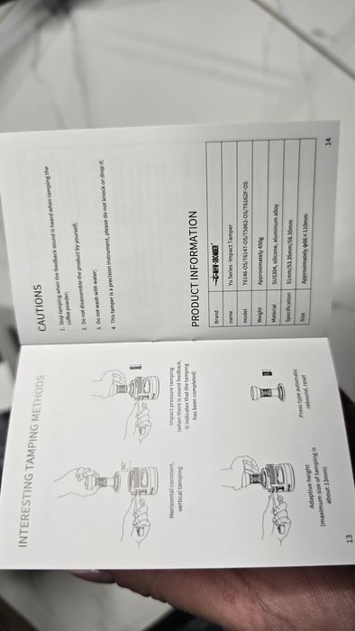 Динамометричний темпер MHW-3BOMBER, професійний, для барист