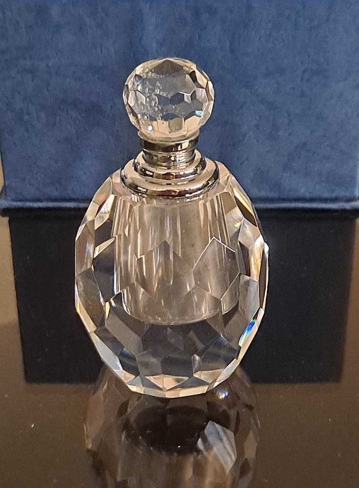 Frasco Perfume Cristal 8 cm  NOVO C/ Caixa