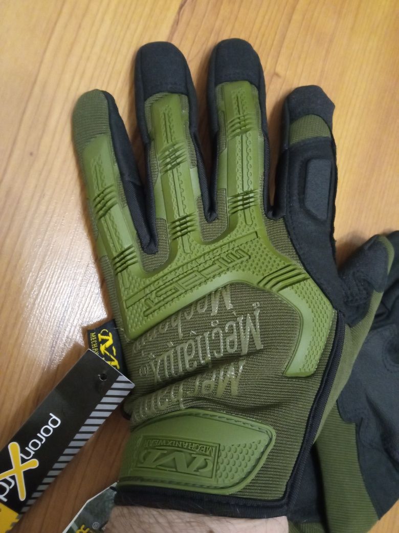 Перчатки Mechanix, рукавиці,повнопалі зелені