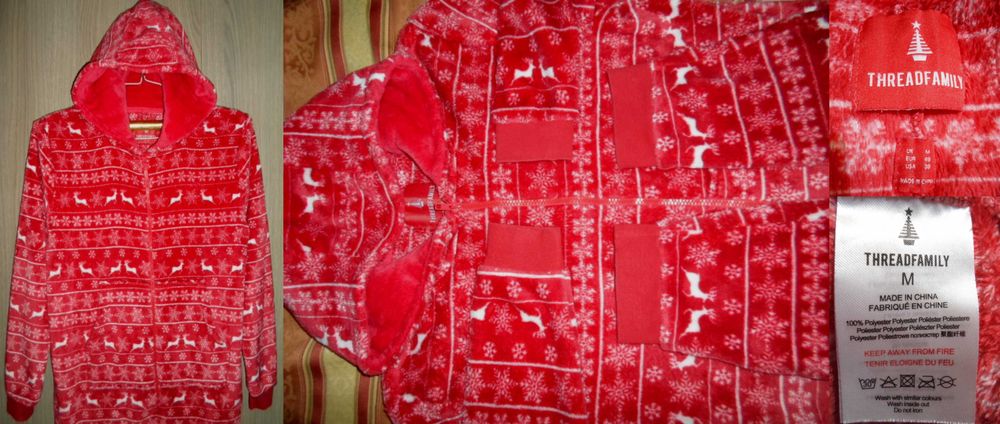 пижама кигуруми комбинезон слип флисовый размер S/M