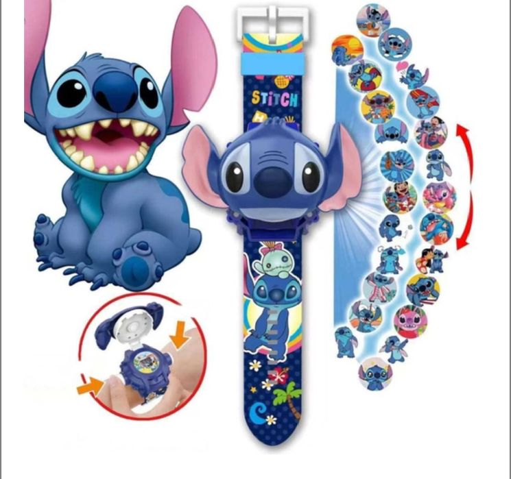 Проекційний  годинник Стич Disney Lilo and Stitch - 24 види зображення