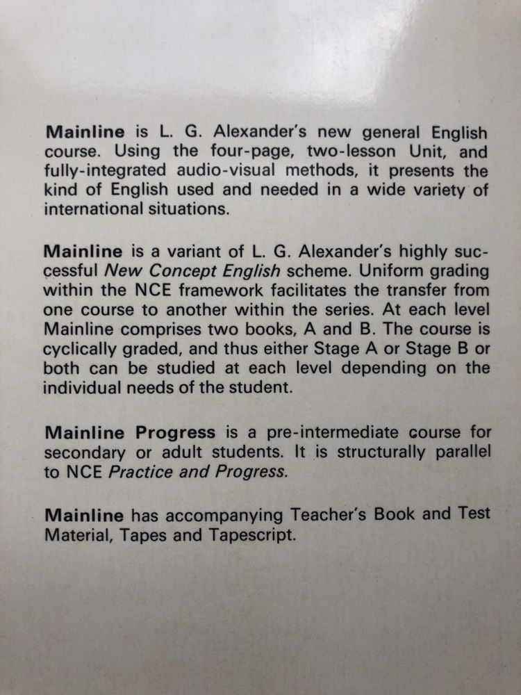 Angielski L.G.Aleksander Mainline