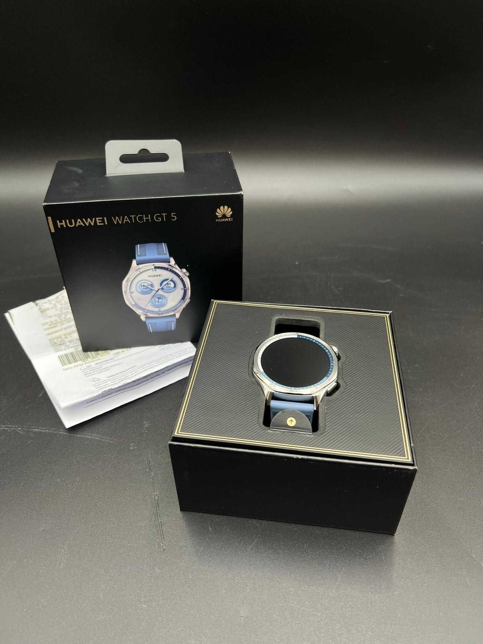 Smartwatch HUAWEI Watch GT 5 46mm Niebieski 
Komplet + gwarancja