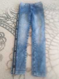 jeansy rurki lampasy