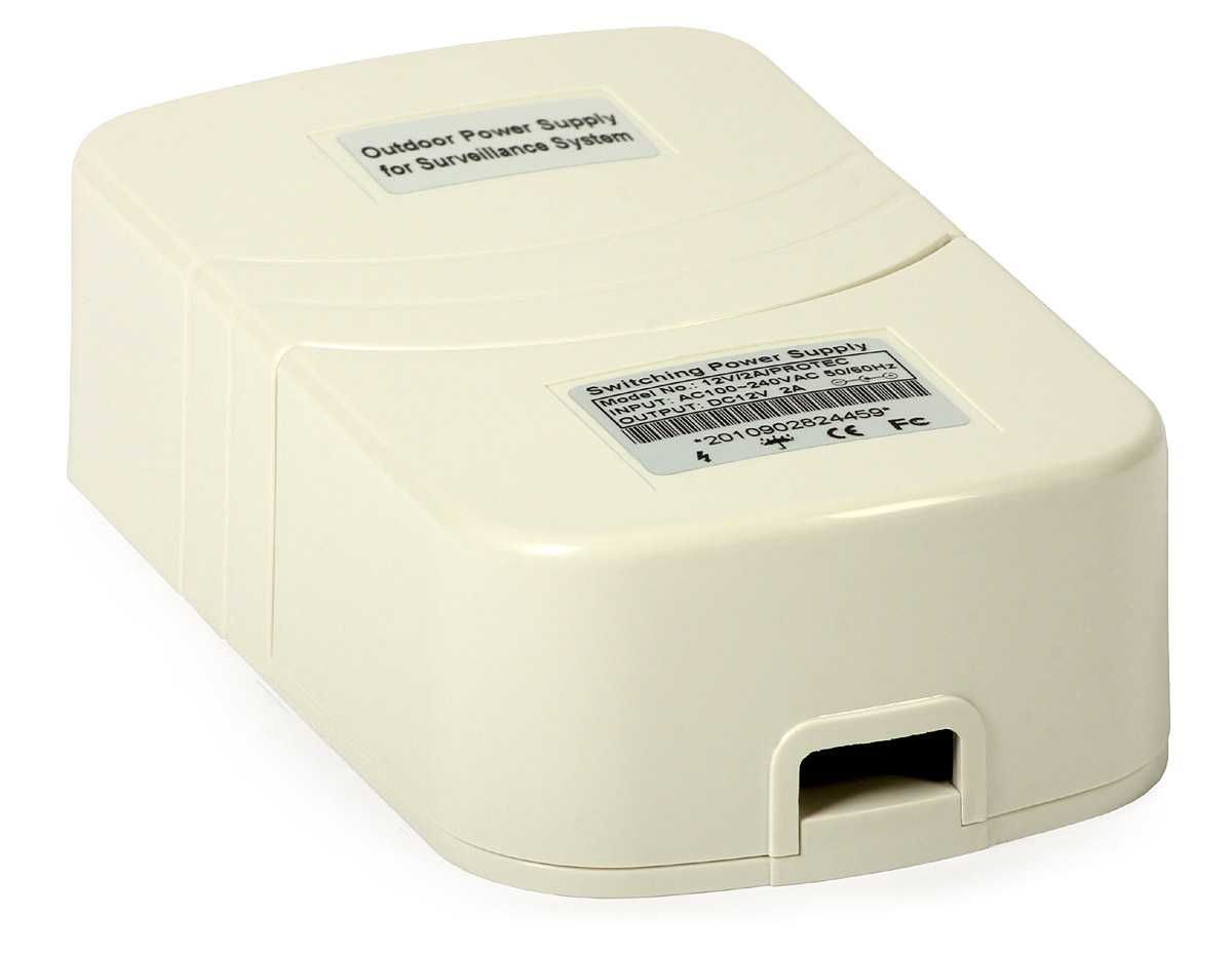 Zasilacz do kamer 12 V/1,5 A PROTEC impulsowy Kod.: M18171