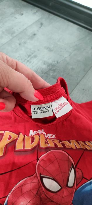 Koszulki t-shirty Spiderman rozm.122 Markowe stan idealny