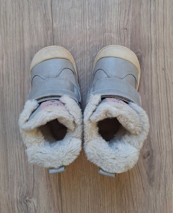 Zimowe ocieplane buty/botki szare/popielate Cool Club r.21