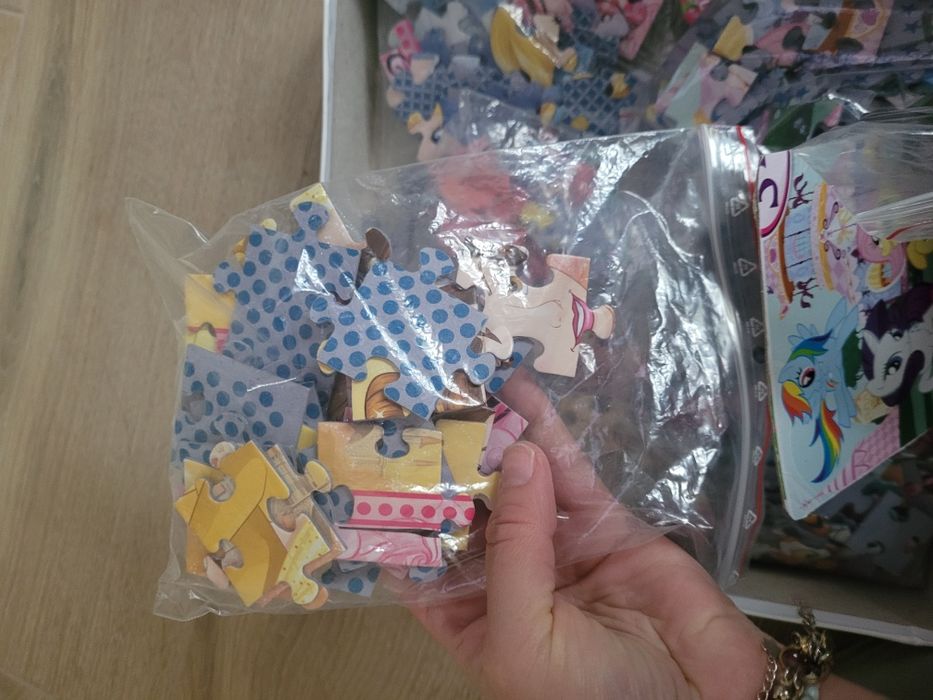 Puzzle dziewczynka 4+ mix puzzli Arielka, Jaśmina, Bella, Kopciuszek