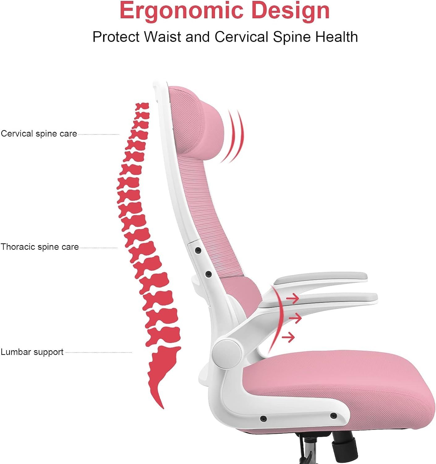 Ergonomiczne krzesło biurowe MELOKEA Rosa