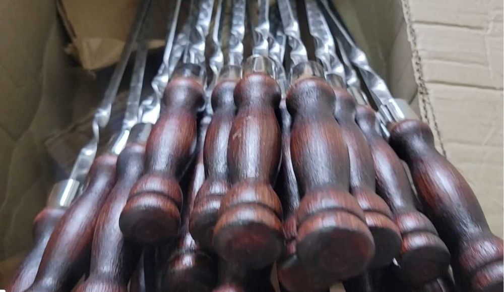 Набір шампурів у деревяному кейсі / для пикника / подарунок чоловіку !