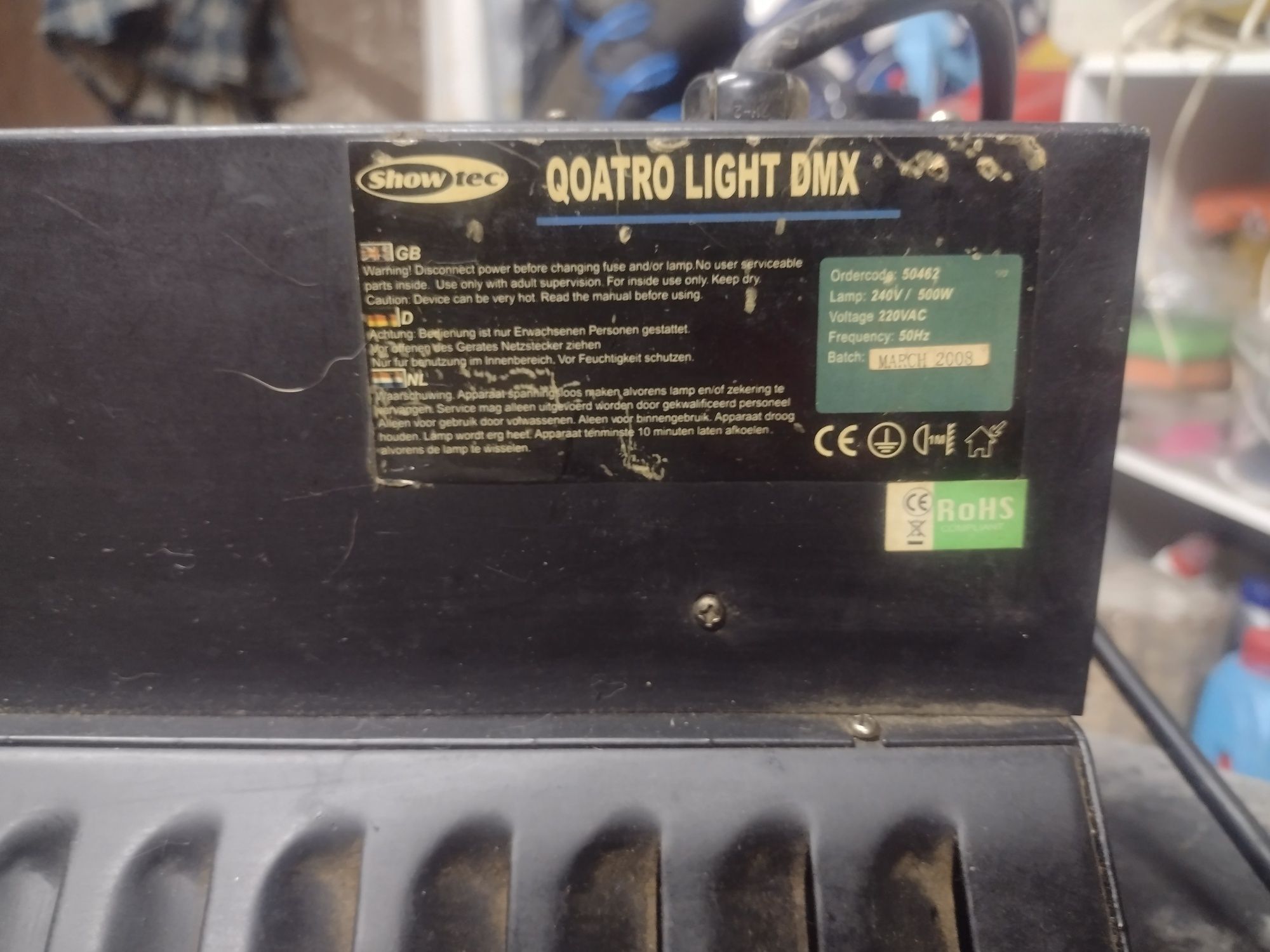 Kolorofon Showtec Quoatro Light Dmx