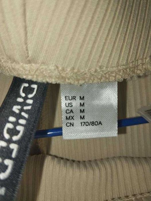 Штаны клеш в рубчик . h&m