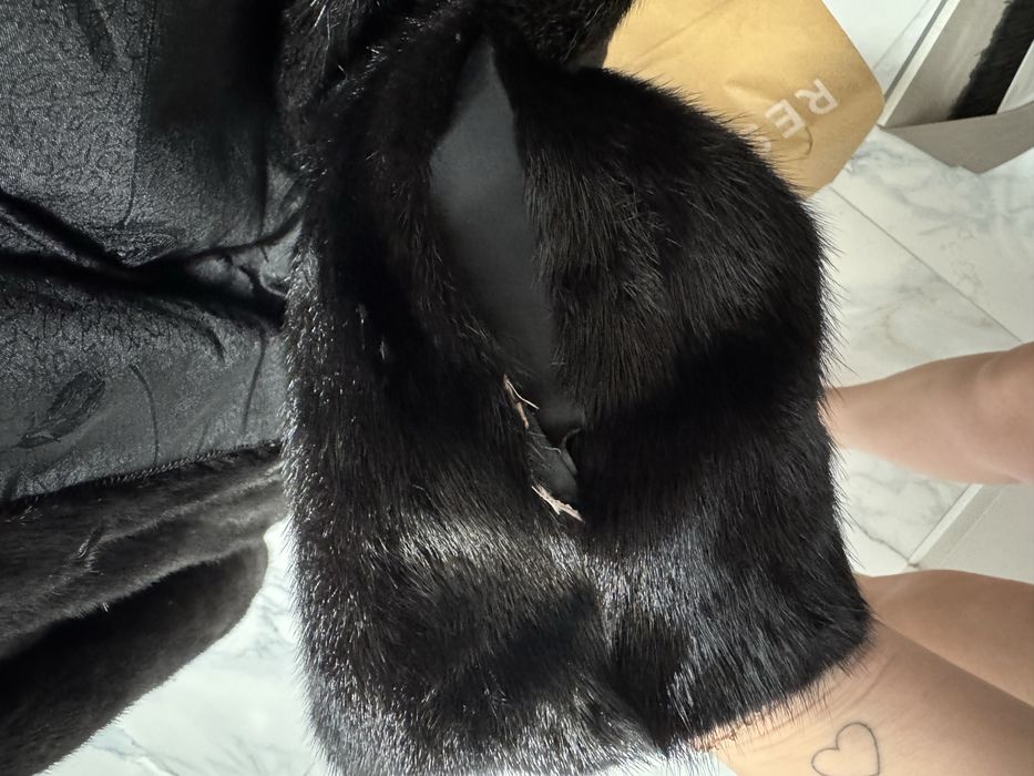 Норкова шуба натуральна розмір s