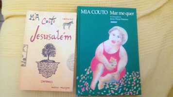 2 livros Mia Couto Jerusalem e Mar me quer