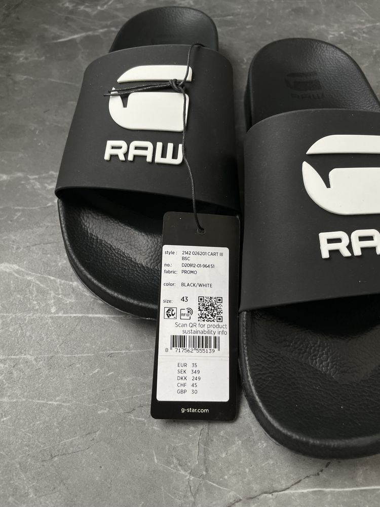 Шльопанці тапки G-Star RAW (оригінал )  CART III BASIC SLIDES