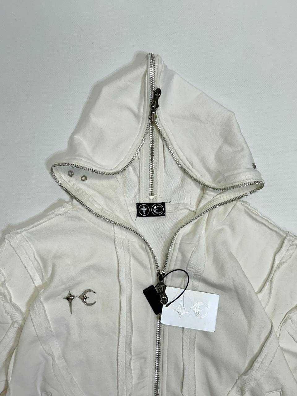 Thug Club zip hoodie худи зип зипка фулл full y2k archive opium біла M