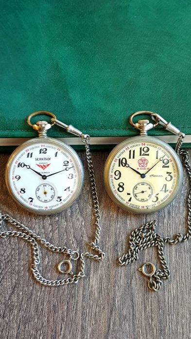 Годинник кишеньковий Молнія Часы Молния SERKISOF. Фестивальные. СССР