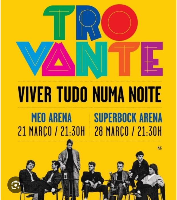 Bilhetes para o Concerto dos Trovante - Viver tudo numa noite