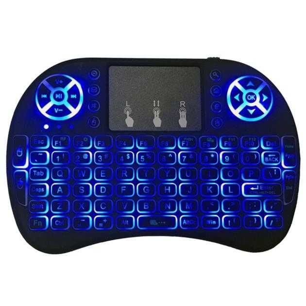 Airmouse - Mini Teclado sem fios - Teclado iluminado a bateria