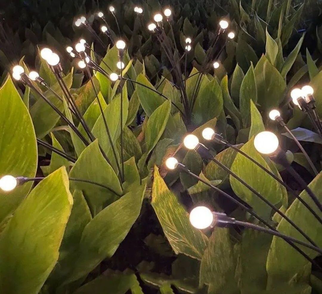 Уличный фонарь на солнечной батарее садовый светильник светлячок