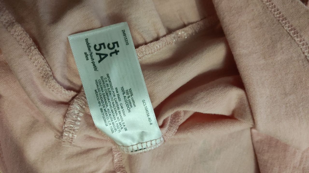 Лонгслів  carter's для дівчинки 110-116 5A
