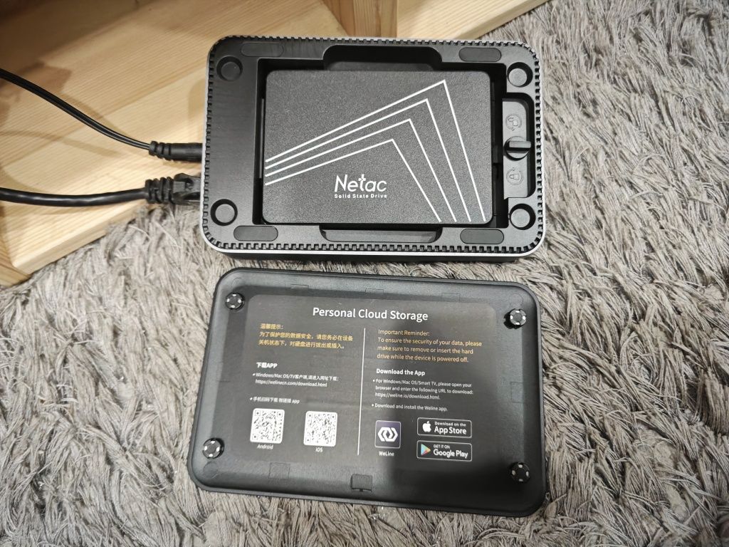 NAS servidor disco SSD 2.5 (armazenamento privado sem mensalidades)