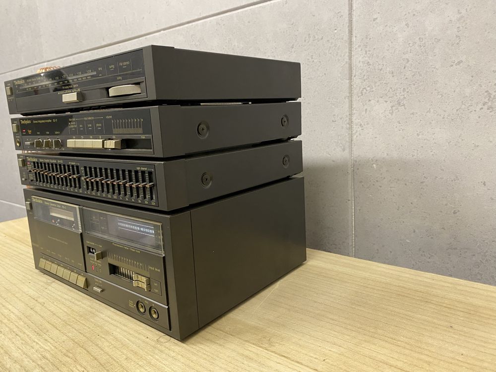Zestaw Technics ST-3 SU-3 SH-E5 RS-5 wzmacniacz deck korektor tuner