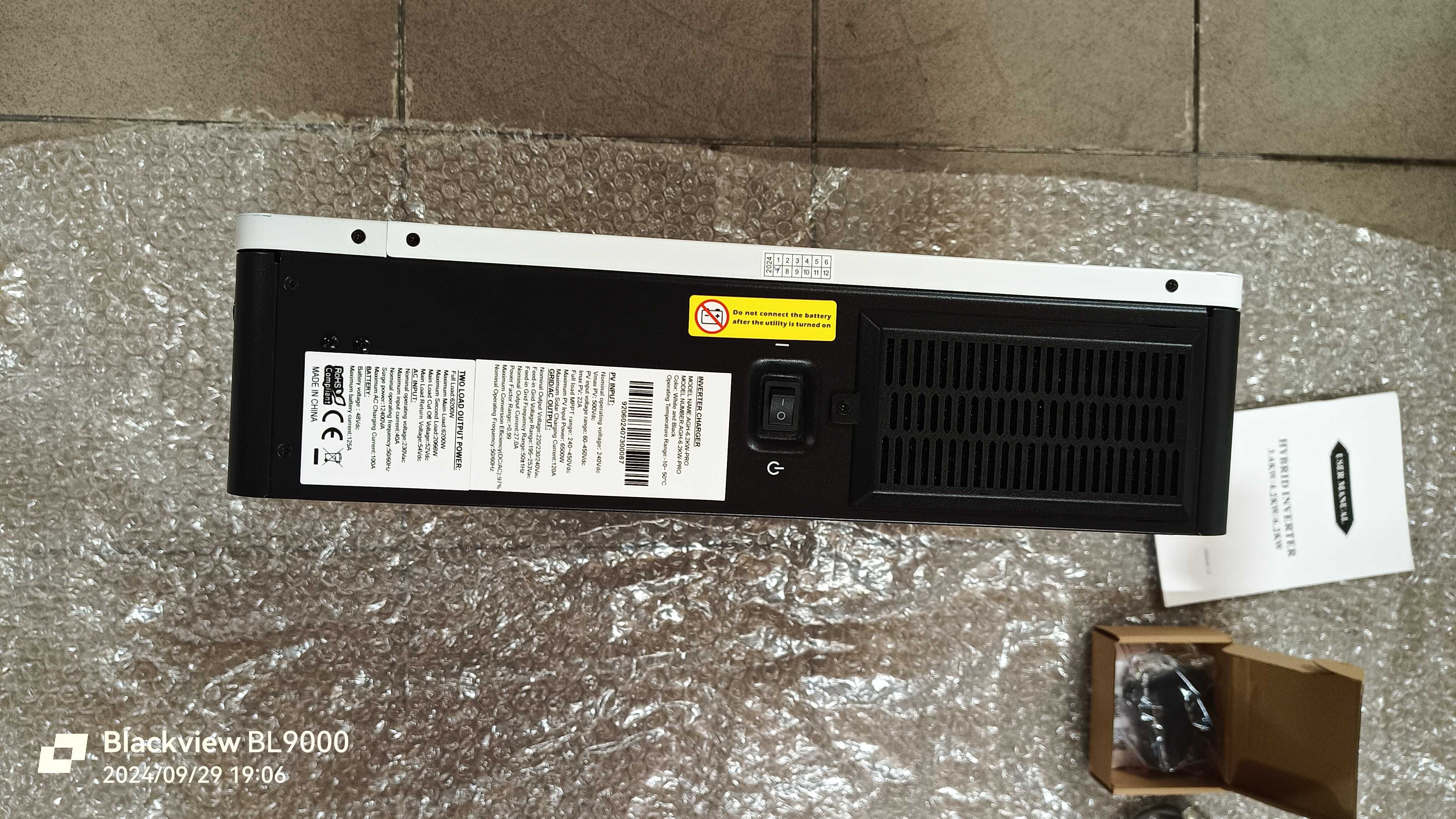 Гібридний сонячний інвертор Daxtromn AGH-6.2KW-PRO 48V DC, з WIfi