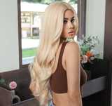 Peruka jasny blond, 66 cm