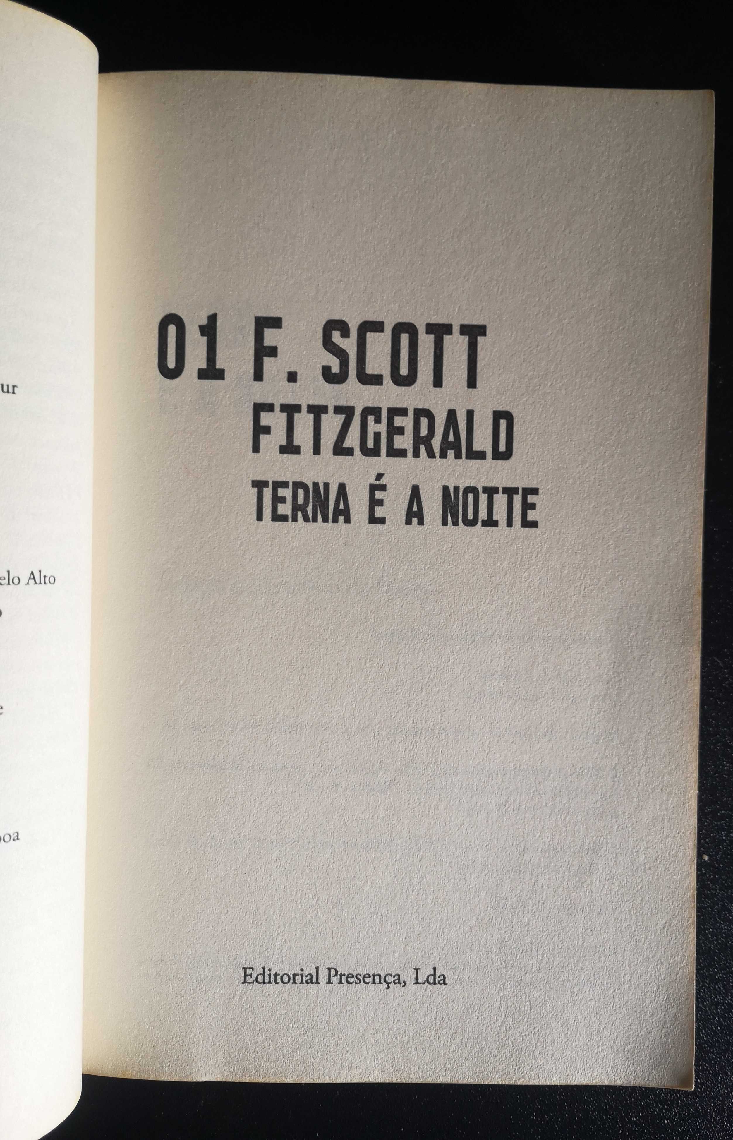 "Terna É A Noite" de F. Scott Fitzger