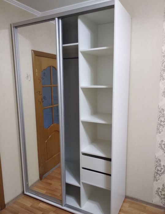 Шафа купе 1200*600*2400 двері ДЗЕРКАЛА/ДСП , у НАЯВНОСТІ на складі
