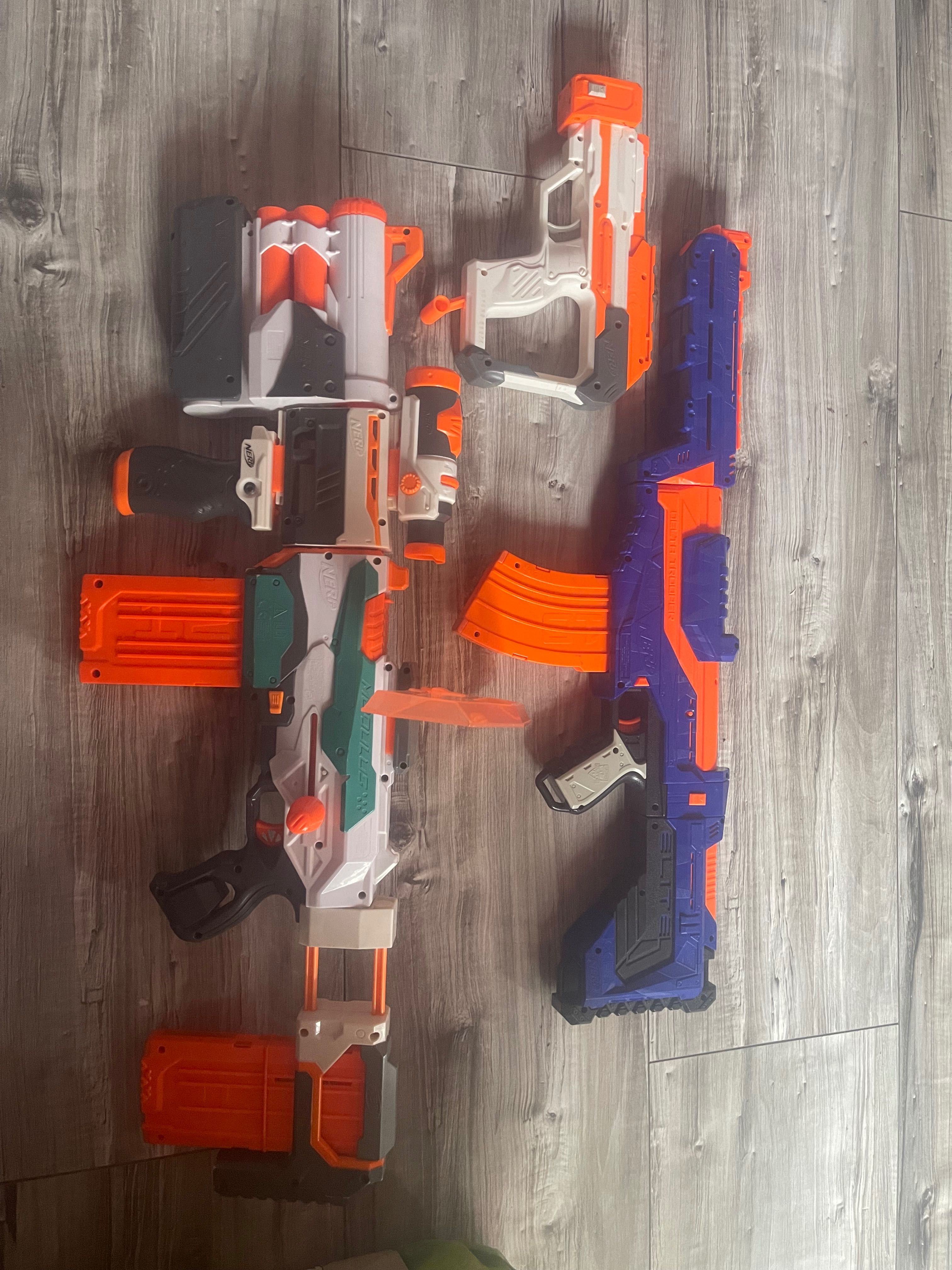 Nerfy pistolety plus 1000strzałek