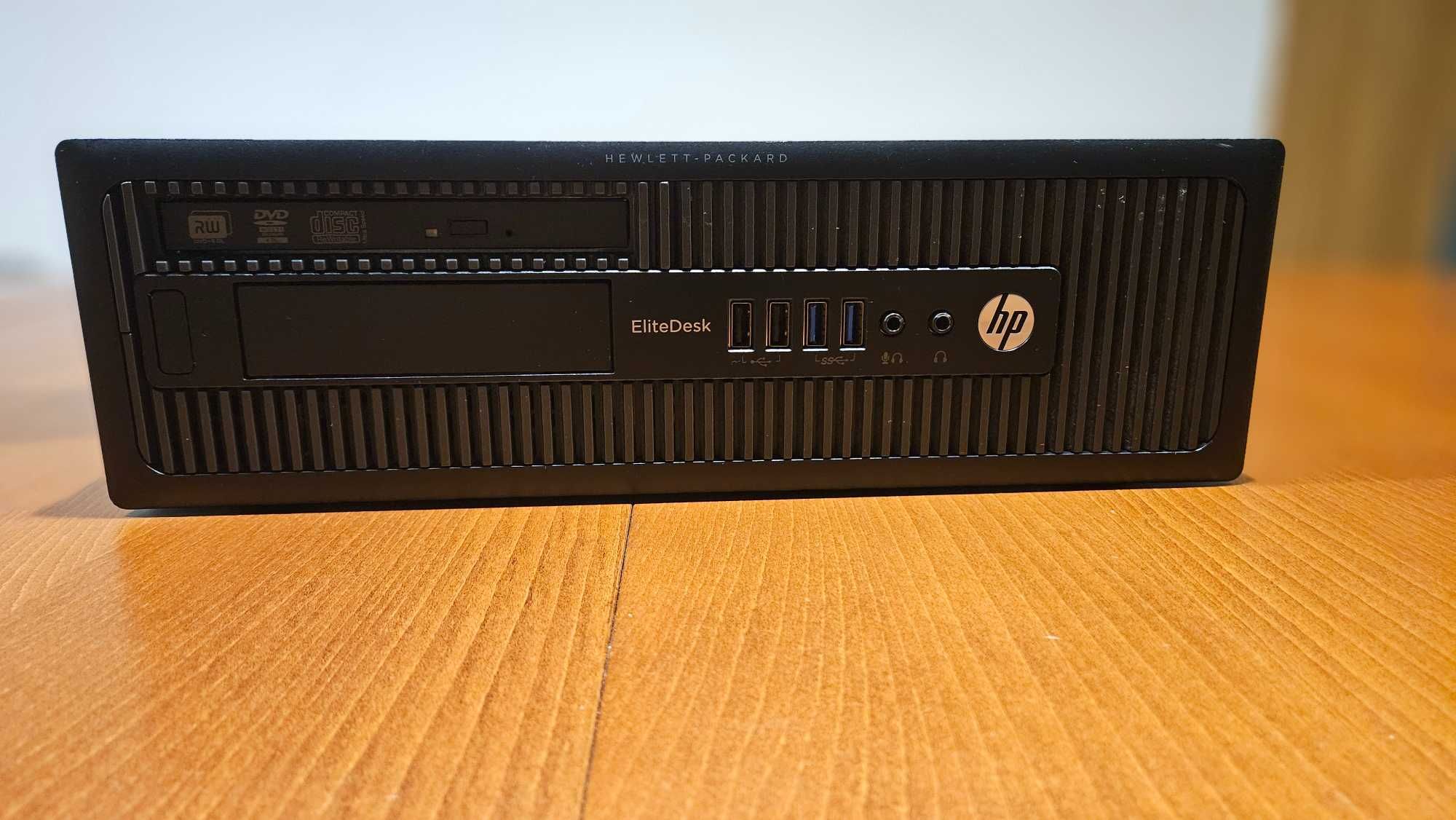 Zestaw HP EliteDesk - Dell. Win 10Pro/i3/8GB/SSD 500GB.