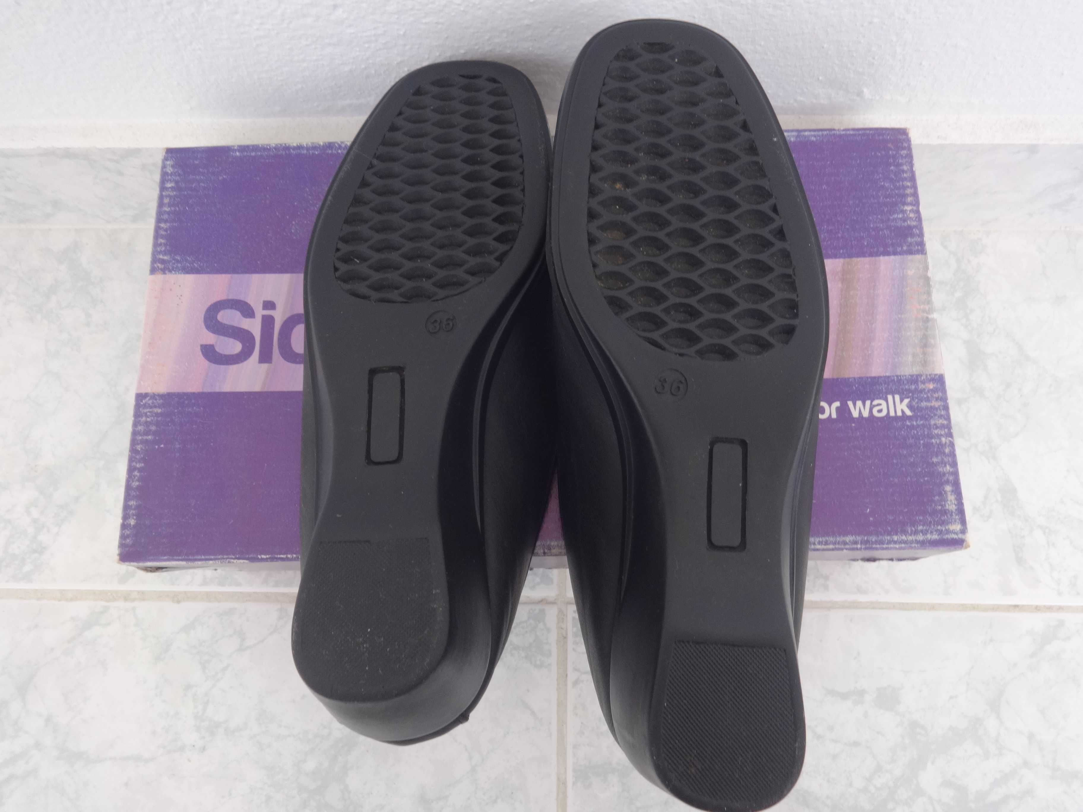 Sapatos Senhora Sideflex em Pele