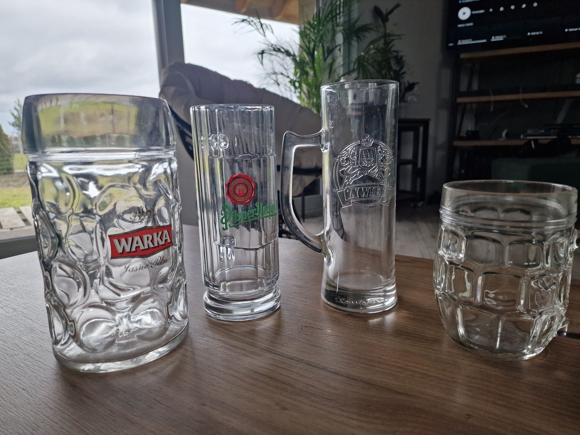 Kufel, kufle do piwa Warka, Pilsner,  Żywiec 0.5 oraz 1 litr