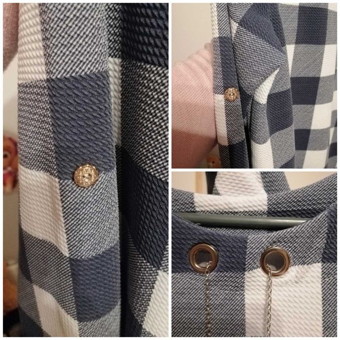 Tunika w kratkę rozmiar uniwersalny M L XL