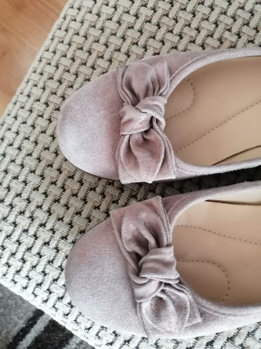 Baleriny damskie skóra naturalna rozmiar 42 wkladka 27 cm.