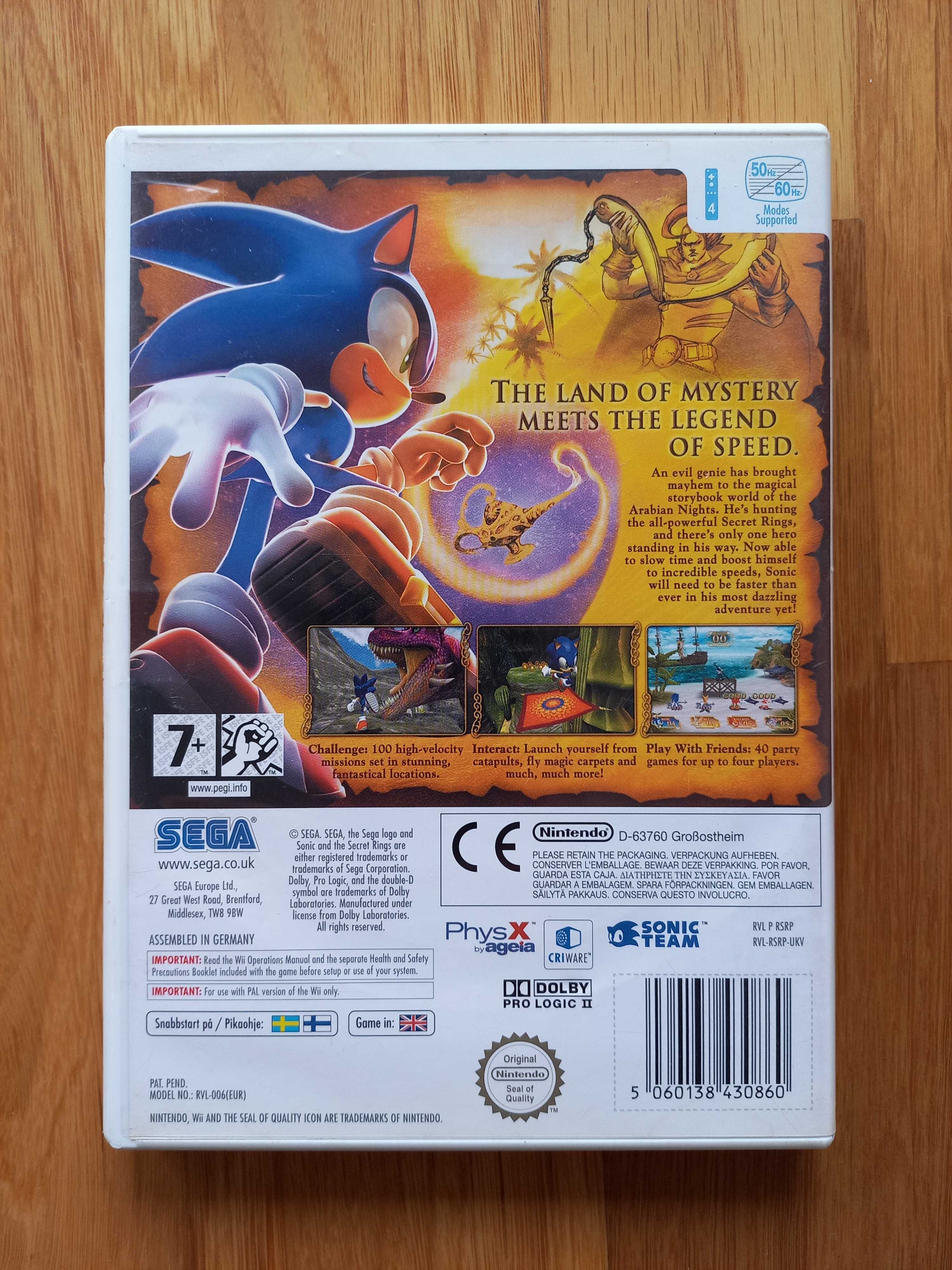 Jogo Sonic and the Secret Rings - Nintendo Wii