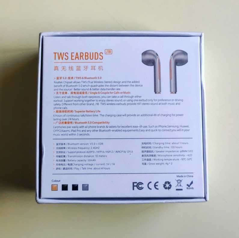 Auriculares in-ear bluetooth - TWS Earbuds