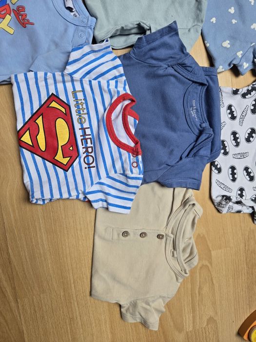 Paka body krótki rękaw 13 szt. Chłopiec 68